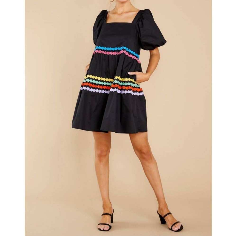CROSBY BY MOLLIE BURCH saylor dress in black Small NWT